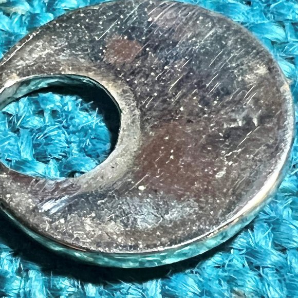 Sterling Silver Abalone Pierced Earrings, 1980s, T4 - Picture 3 of 3